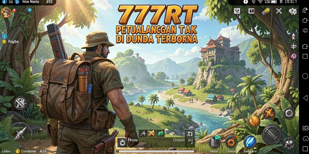 Screenshot utama 777RT menampilkan luasnya dunia Open World yang indah.