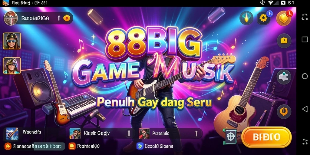 Tampilan gameplay seru 88BIG dengan berbagai pilihan lagu.