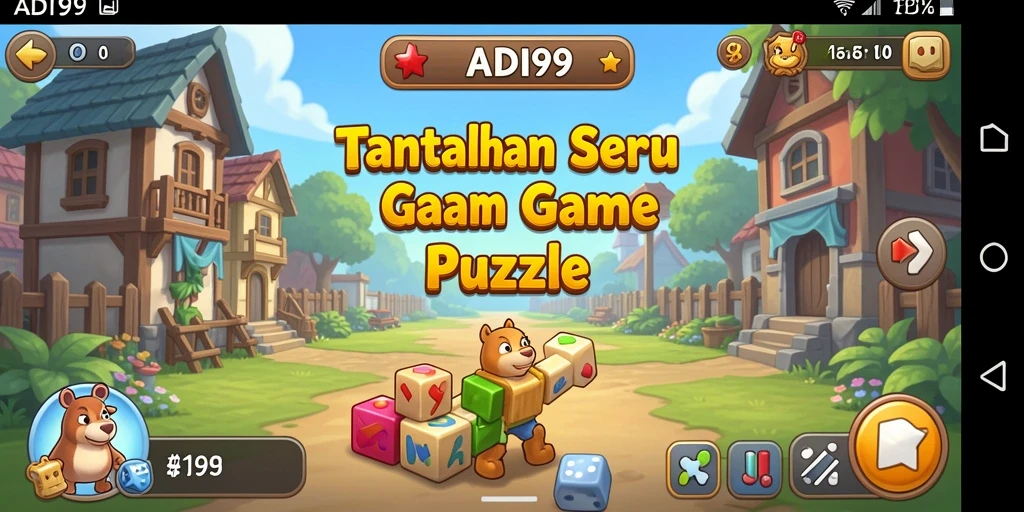Tampilan menarik dari gameplay ADI99 yang seru dan menantang.