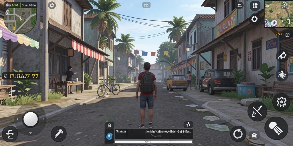 Tampilan gameplay <strong>FURLA77</strong> yang dinamis dan menarik dalam simulasi kehidupan.