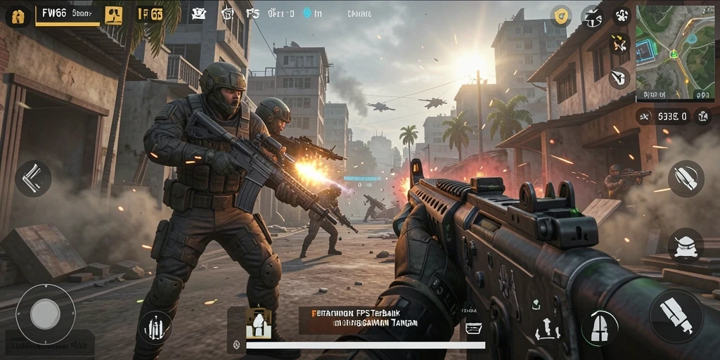 Tampilan menegangkan dari gameplay aksi FW66 yang mendebarkan.