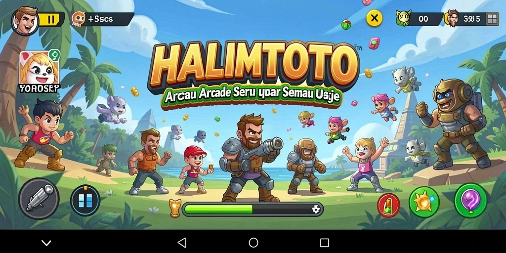 Tampilan gameplay HALIMTOTO yang menarik dan penuh aksi.