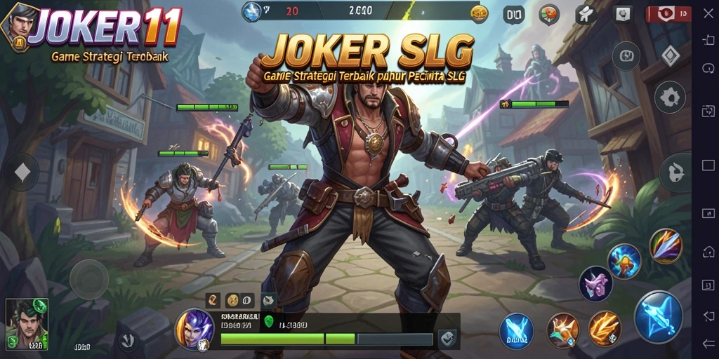 Tangkapan layar JOKER11 menunjukkan aksi strategis seru di gameplay.