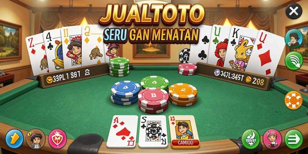 Tampilan gameplay seru JUALTOTO dengan grafis menarik.