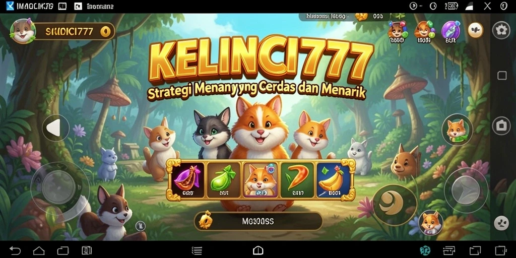 Tangkapan layar dari gameplay yang intens dalam KELINCI777.