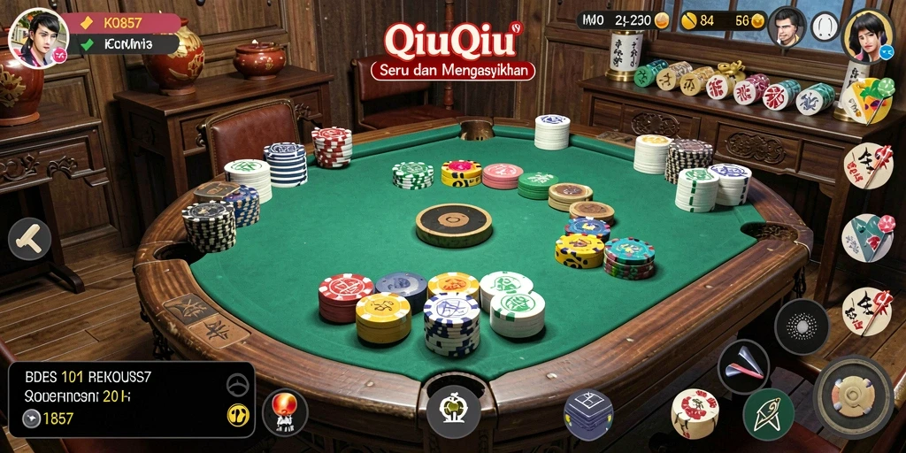 Gameplay seru QiuQiu di KO857 dengan teman-teman.