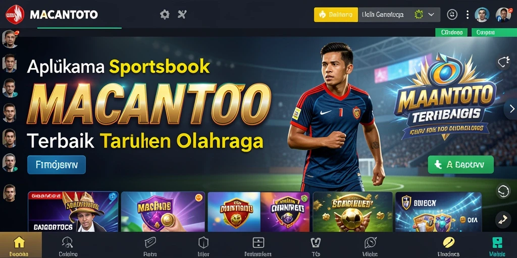 Tampilan menarik dari gameplay taruhan olahraga di MACANTOTO.