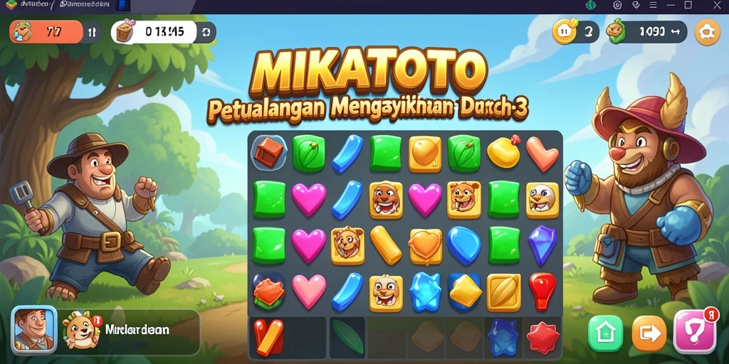 Screenshot MIKATOTO menampilkan kombinasi permata yang menakjubkan.