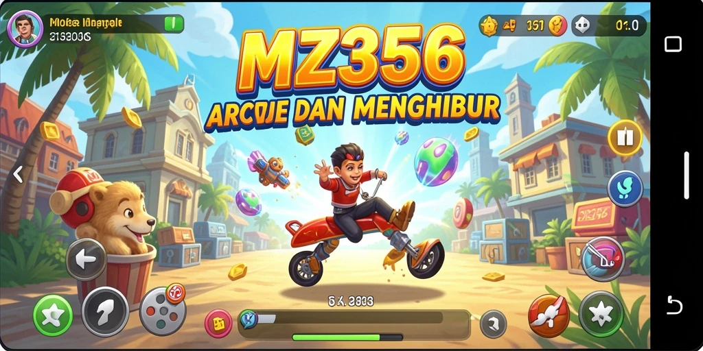 Tangkapan layar gameplay MZ356 yang menampilkan aksi Arcade seru.