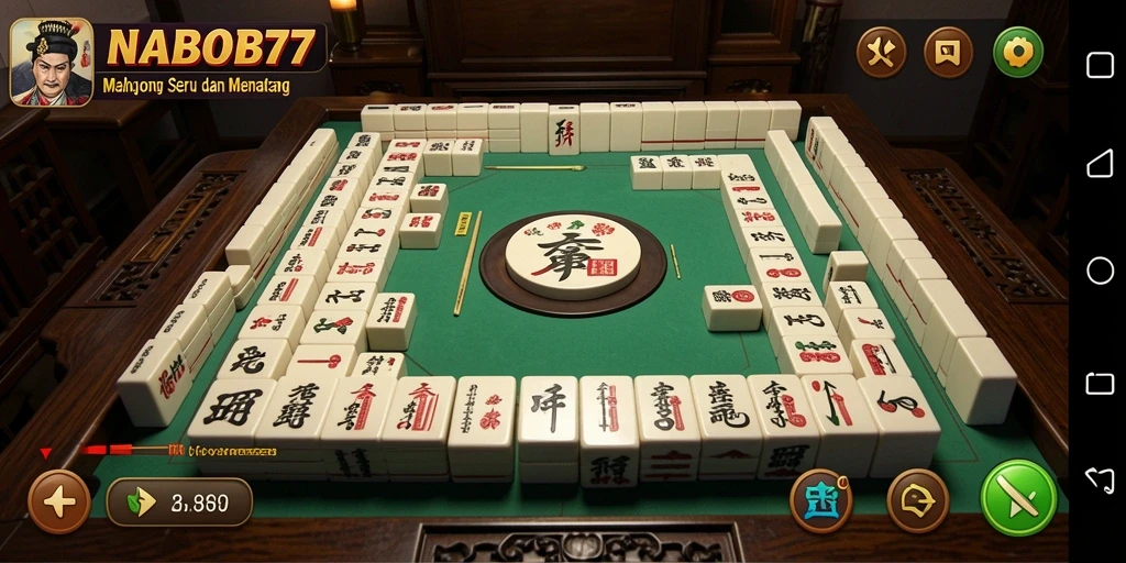 Screenshot gameplay NABOB77 yang menampilkan tantangan Mahjong yang menghibur.