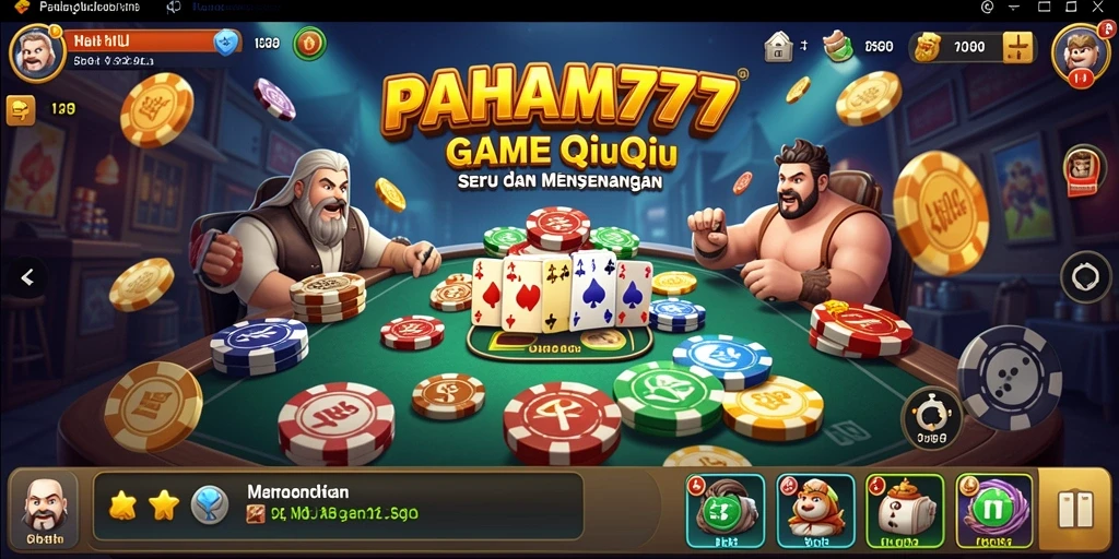 Tampilan gameplay QiuQiu yang seru dan menarik.