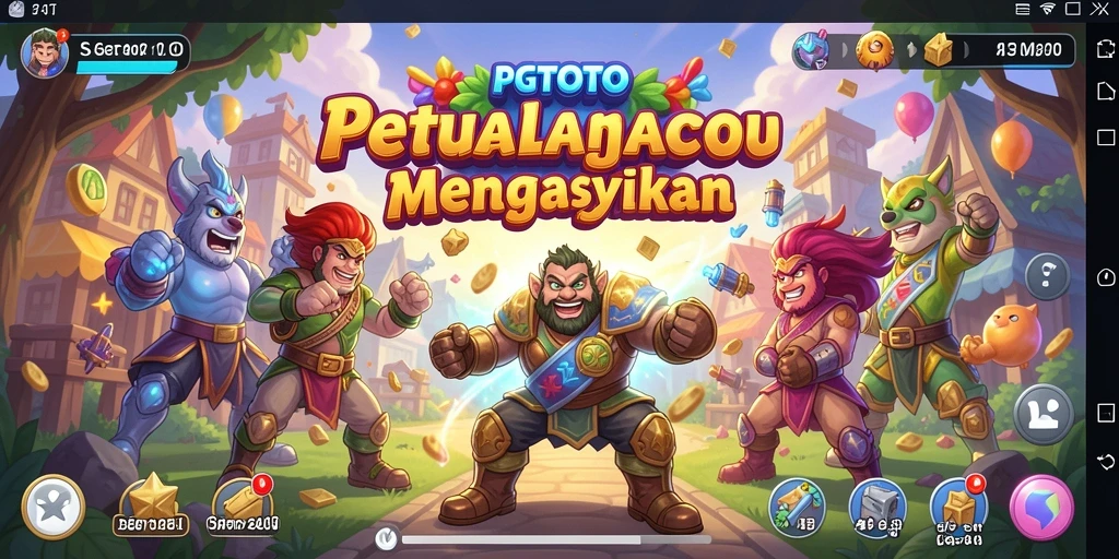 Tangkapan layar utama dari gameplay seru PGTOTO di tengah aksi.
