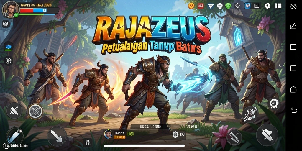 Tampilan menarik dari gameplay RAJAZEUS yang mendebarkan.