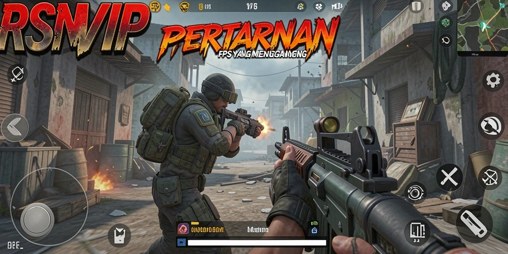 Screenshot gameplay RSNVIP menunjukkan aksi intens dan grafis memukau.